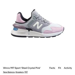 New Balance 997 steel crystal pink